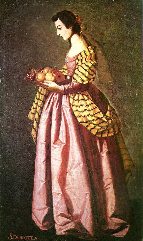 Francisco de Zurbaran st, dorotea. oil painting image